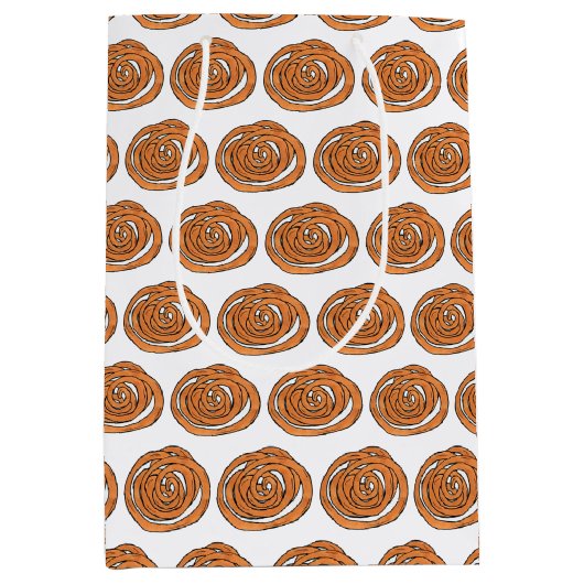 ジャレビサウスアジアインディアンミタイ甘いスナックフード ミディアムペーパーバッグ (正面)