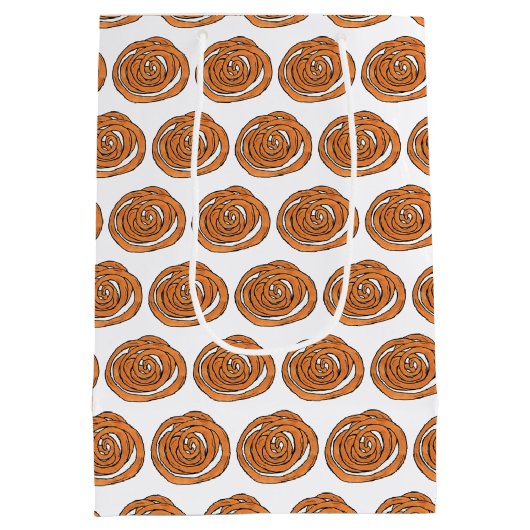 ジャレビサウスアジアインディアンミタイ甘いスナックフード ミディアムペーパーバッグ (裏面)