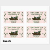 ジャレペノジェリーホームキャニングビジネスフードラベル 長方形シール (シート)