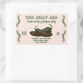 ジャレペノジェリーホームキャニングビジネスフードラベル 長方形シール (バッグ)