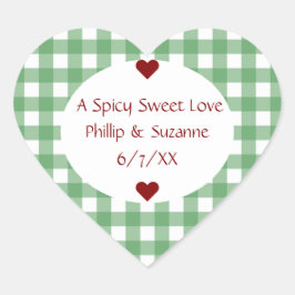 ジャレペノゼリー結婚式の引き出物瓶ステッカーラベル ハートシール