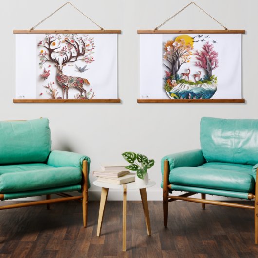 ジャロぶら下がったスのタペストリー 吊り下げ型タペストリー (リビング)