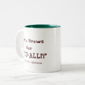 ジャワのやじり声のマグ ツートーンマグカップ (正面左)