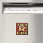 ジャワのカフェのコーヒー恋人の磁石 マグネット (インサイチュ (食洗機))