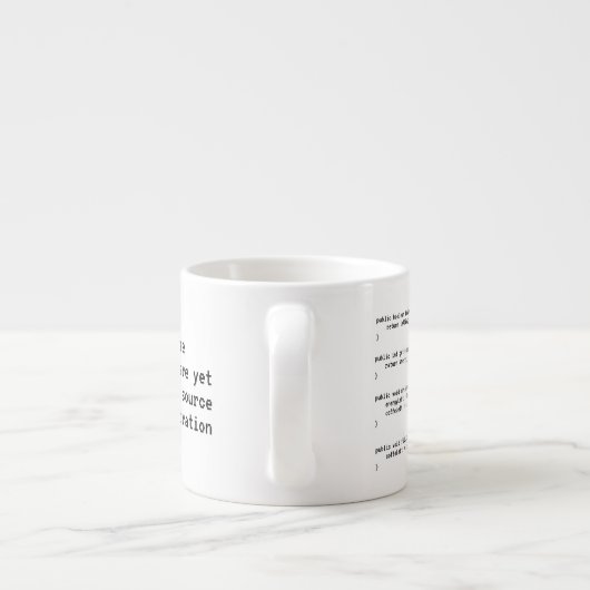 ジャワのコーダーのコーヒー・マグ エスプレッソカップ (裏面)