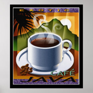 ジャワのコーヒープリント ポスター