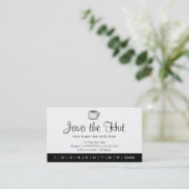 ジャワのロゴの飲み物のパンチカード ロイヤリティカード (スタンド正面)