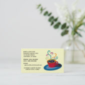 ジャワの喫茶店のカフェの店の名刺のコップ 名刺 (スタンド正面)