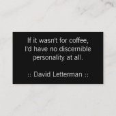 ジャワの店の飲み物のパンチカード ロイヤリティカード (裏面)