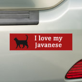 ジャワの愛 バンパーステッカー (車上)
