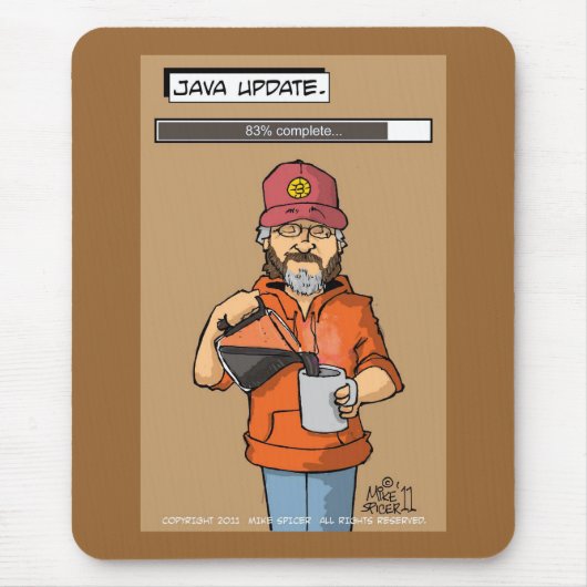 ジャワの更新 マウスパッド (正面)