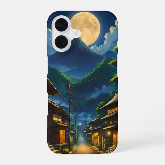 ジャワの月明かり iPhone 16ケース (裏面)