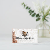 ジャワの様式化カップ |コーヒー豆 名刺 (スタンド正面)