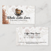 ジャワの様式化カップ |コーヒー豆 名刺 (正面/裏面)