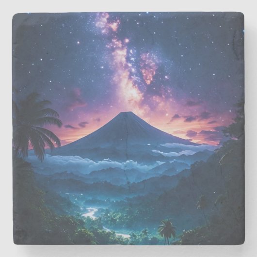 ジャワの空の王冠 ストーンコースター (正面)