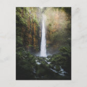 ジャワの美しい滝,インドネシア,写真 ポストカード (正面)