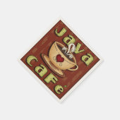 ジャワカフェコーヒー紙ナプキン スタンダードカクテルナプキン (角)