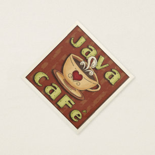 ジャワカフェコーヒー紙ナプキン スタンダードカクテルナプキン
