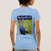 ジャワジェーンのRosieが付いている青いベビードールのタンクトップ Tシャツ (裏面)