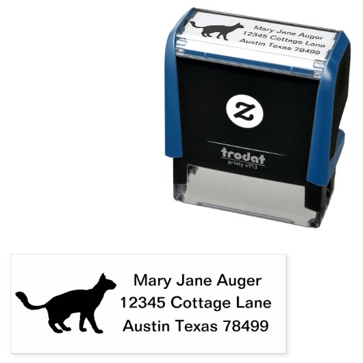 ジャワパーソナライズされた猫 セルフインキングスタンプ (インサイチュ)