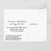 ジャワリー・グッド・クリスマス・パーソナライズされたサメ シーズンポストカード (裏面)