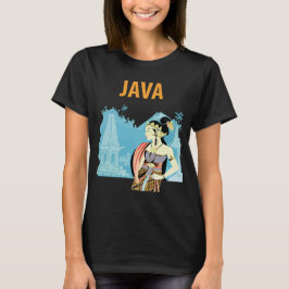 ジャワ島 インドネシア 寺院 遺産 旅行 Tシャツ