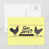 ジャワ得ー？ ポストカード (正面/裏面)