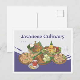  ジャワ料理 インドネシア 旅行 ポストカード