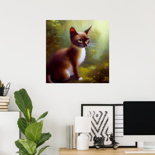 ジャワ猫 ポスター (ホームオフィス)