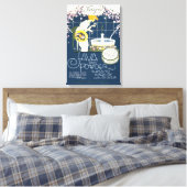 ジャワ顔粉末ヴィンテージ化粧室Ad キャンバスプリント (インサイチュ (寝室))