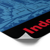 ジャワ、インドネシア旅行ポスター ポスター (角)