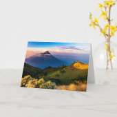 ジャワ，インドネシア，風光明媚な風景写真， カード (黄色い花)