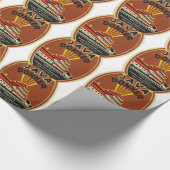 ジャワDonkerのヴィンテージビールラベル ラッピングペーパー (角)