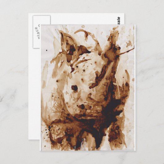 ジャワRhino ポストカード (正面/裏面)