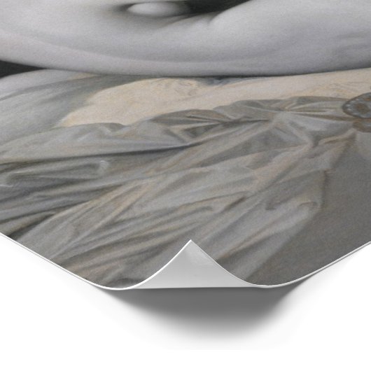 ジャンオーガストドミニクインゲレス | Odalisque in Grisa ポスター (角)