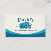 ジャンクの取り外しと運搬の解体清掃サービス 名刺 (正面)