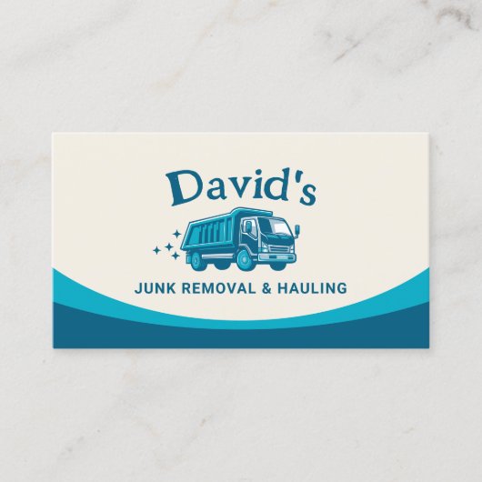 ジャンクの取り外しと運搬の解体清掃サービス 名刺 (正面)