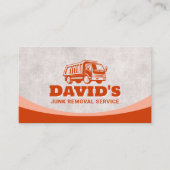 ジャンクの取り外しと運搬ヤード清掃サービス 名刺 (正面)