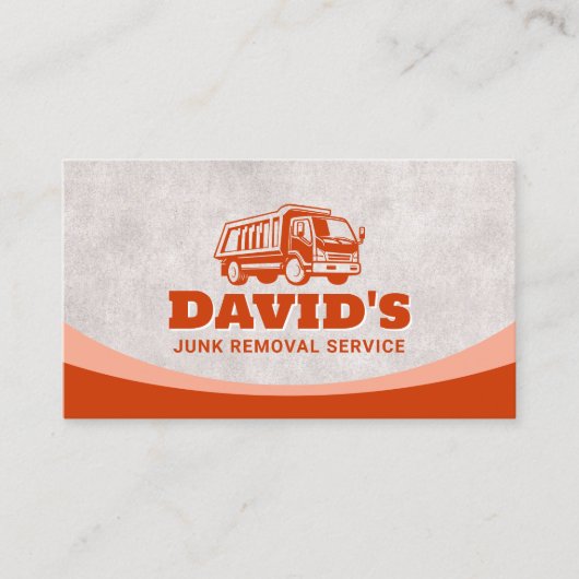 ジャンクの取り外しと運搬ヤード清掃サービス 名刺 (正面)