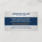 ジャンクの取り外しと運搬 名刺 (裏面)