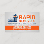 ジャンクの取り外しと運搬 名刺 (正面)