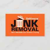 ジャンクの取り外しと運搬 名刺 (正面)