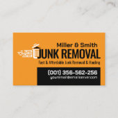 ジャンクの取り外しと運搬 名刺 (正面)