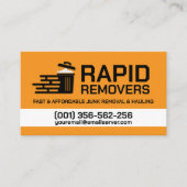 ジャンクの取り外しと運搬 名刺 (正面)