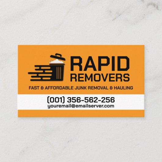 ジャンクの取り外しと運搬 名刺 (正面)