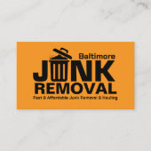 ジャンクの取り外しと運搬 名刺 (正面)