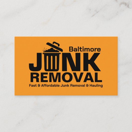 ジャンクの取り外しと運搬 名刺 (正面)