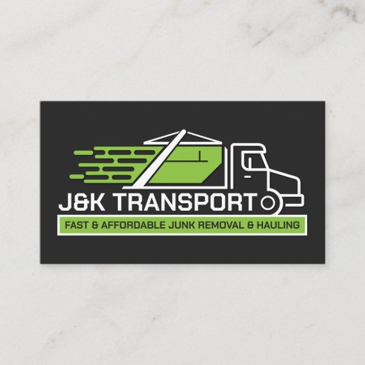 ジャンクの取り外しと運搬 名刺 (正面)