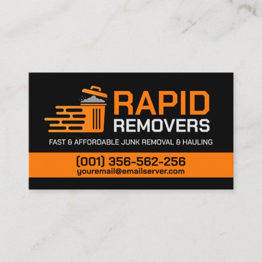 ジャンクの取り外しと運搬 名刺 (正面)
