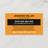 ジャンクの取り外しと運搬 名刺 (裏面)